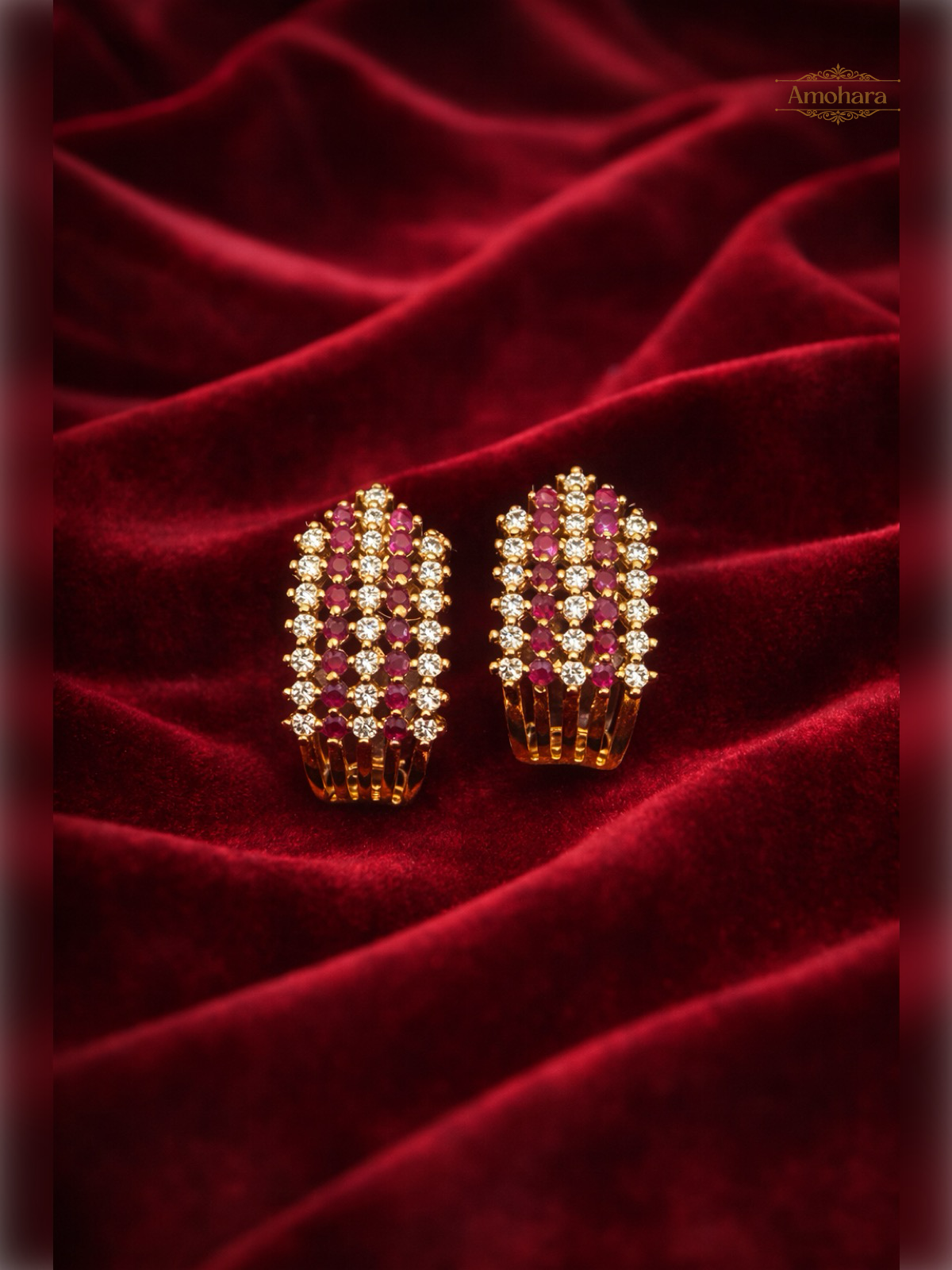 Red J studs