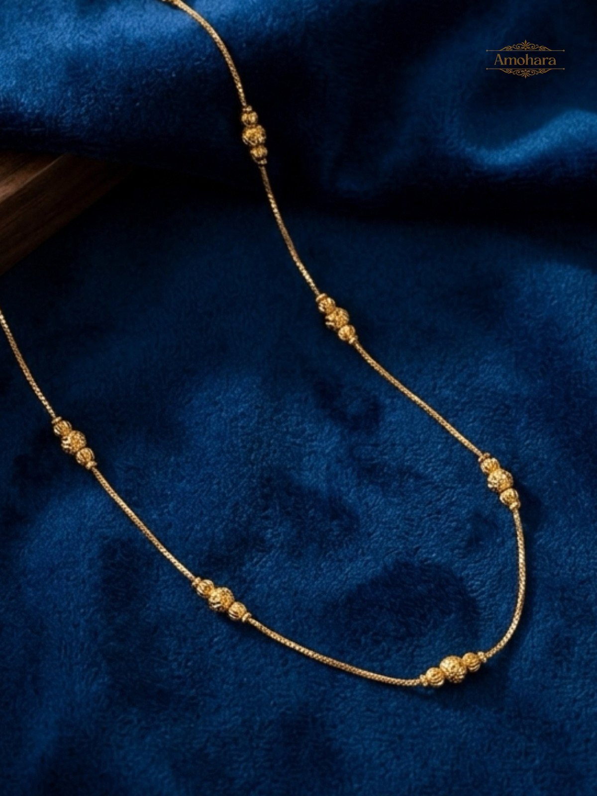 Golden Bead Elegance Chain