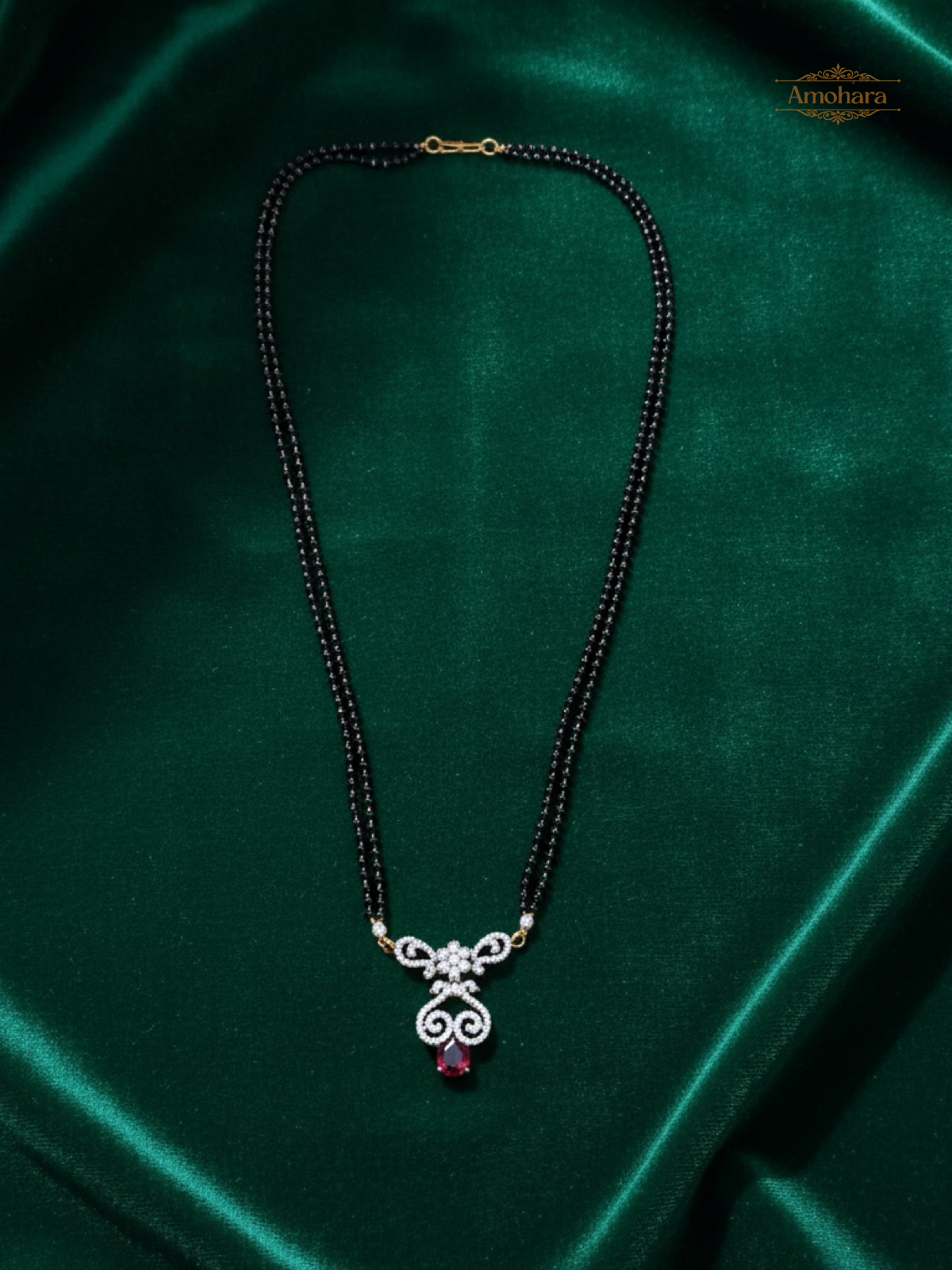 Ruby Drop Elegance Mangalsutra