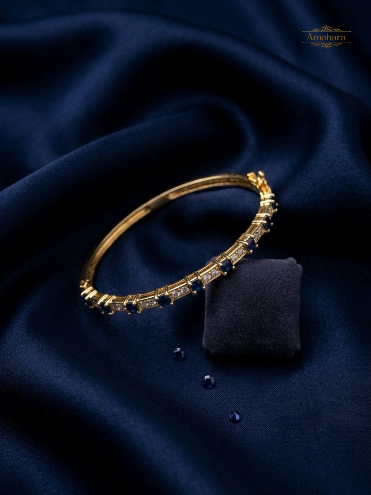 Royal Sapphire Bangle Bracelet