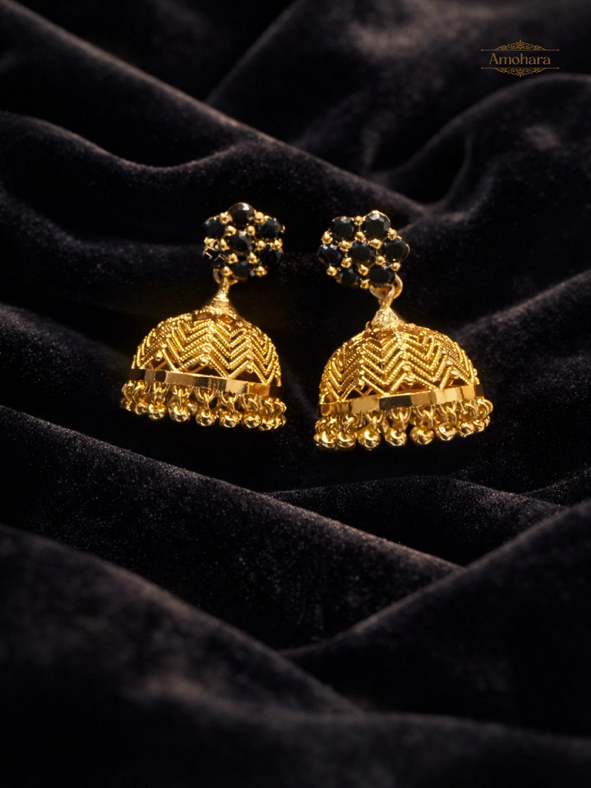 Jumka with Black studs
