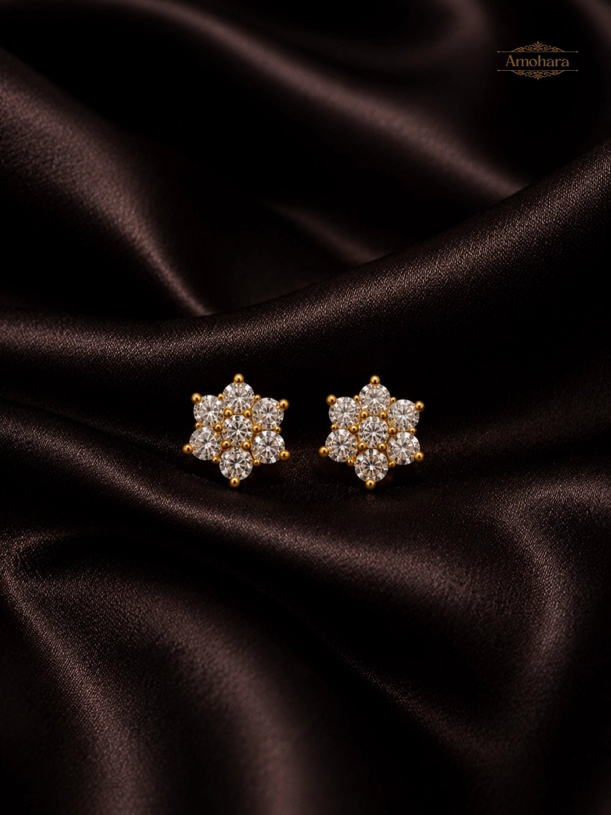Snow Blossom Panchaloham Studs