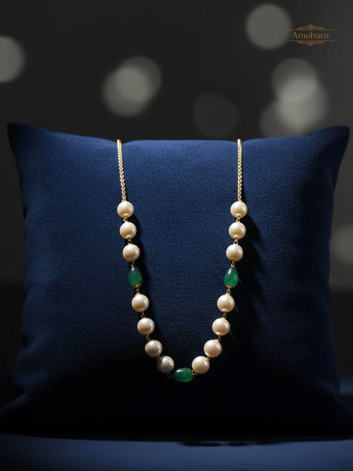Emerald Pearl Elegance Necklace