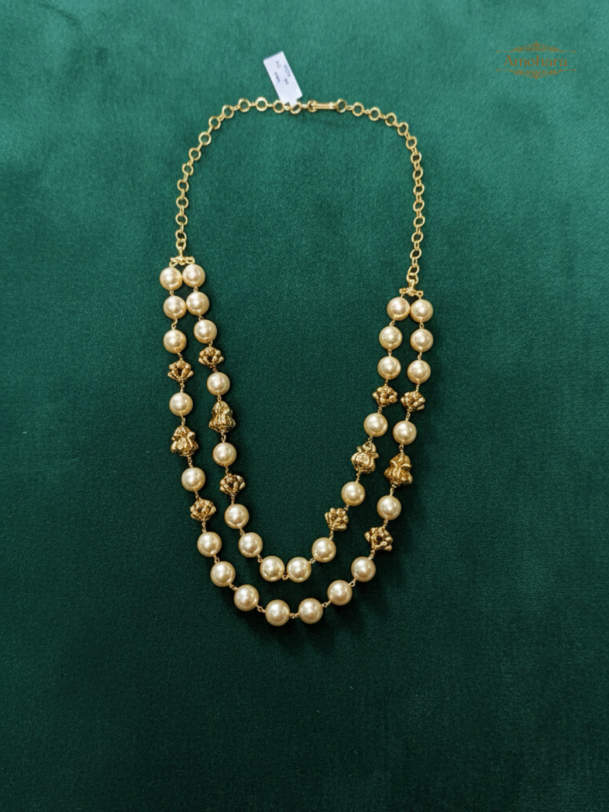 Royal Pearl Cascade Necklace