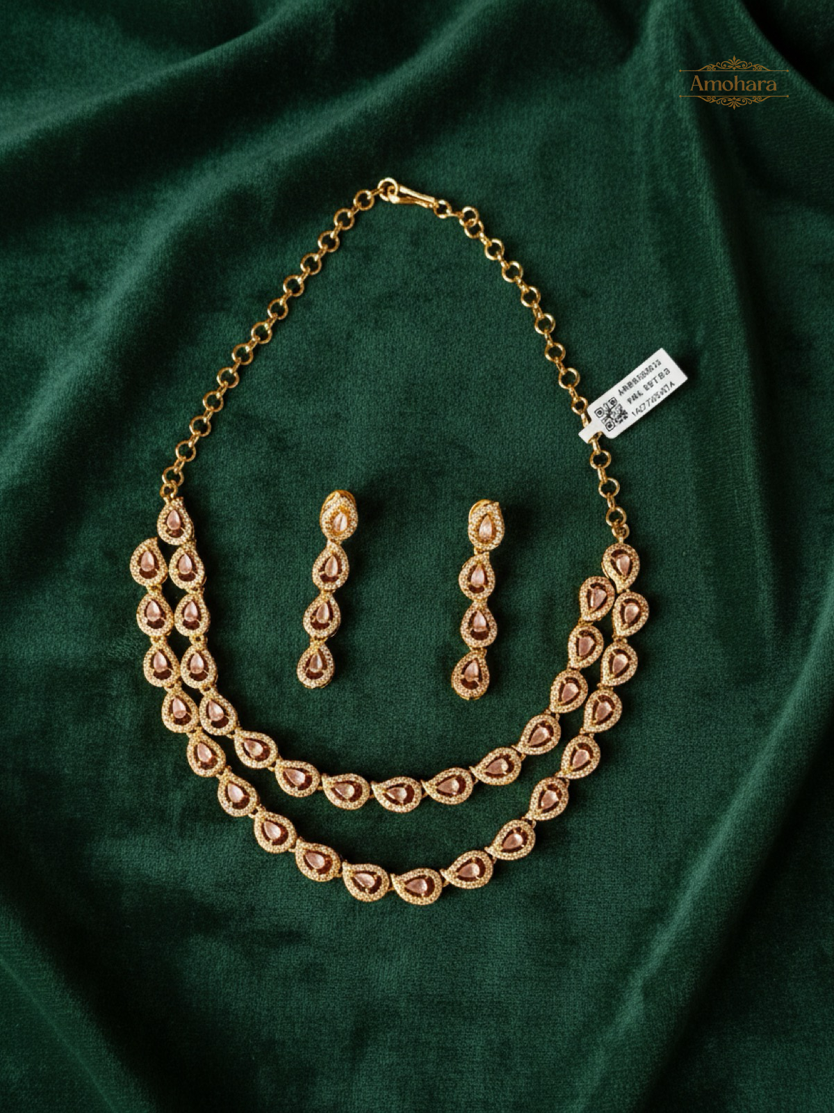 Blush Teardrop Elegance Set