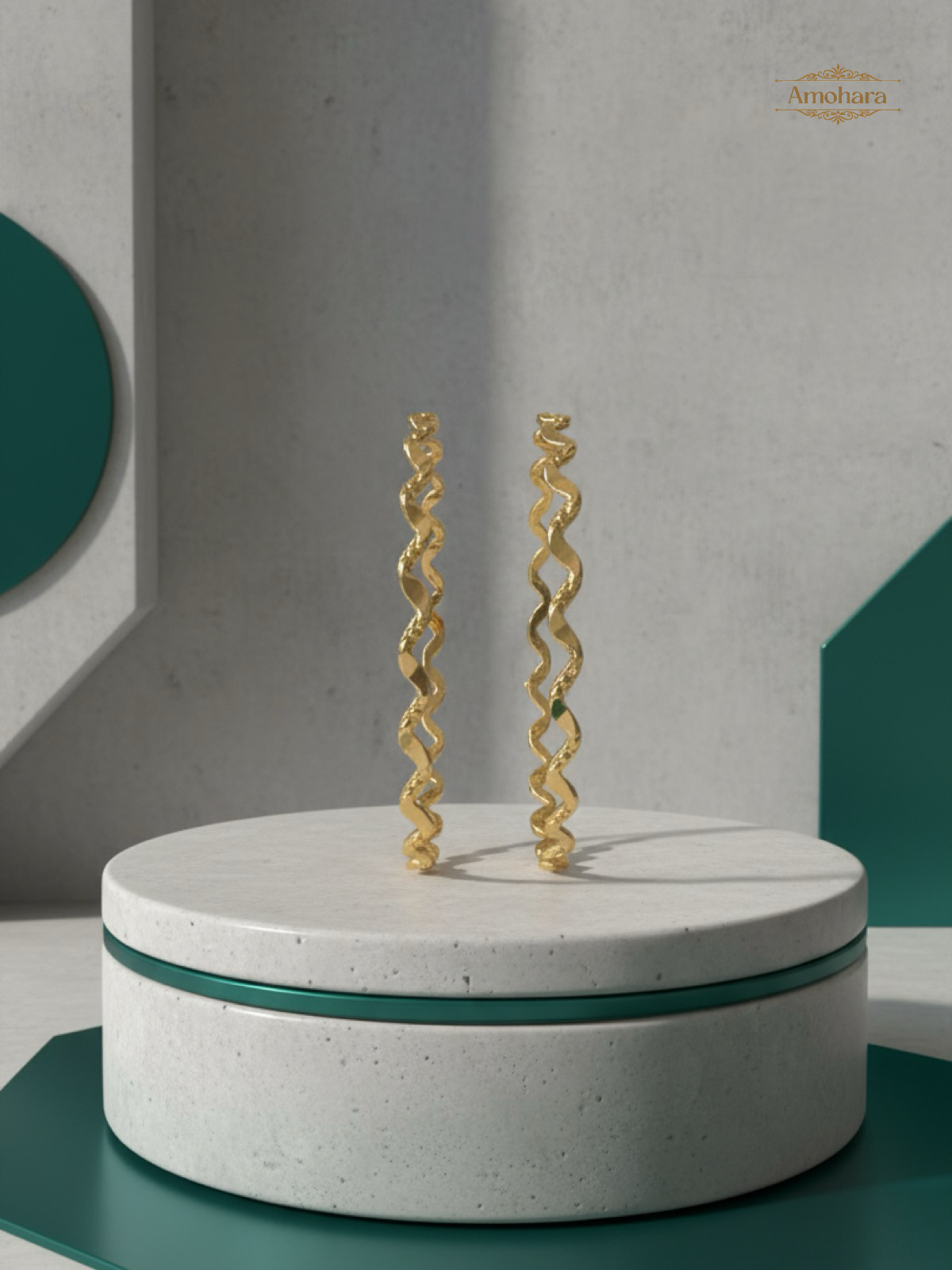 Golden Wave Designer Bangles
