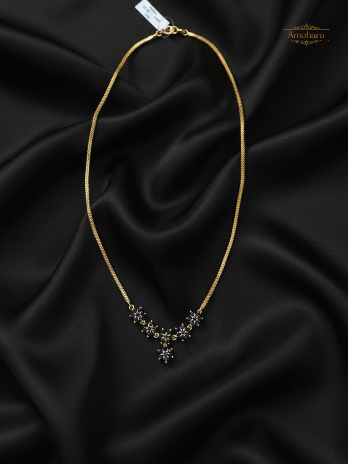 Midnight Bloom Pendant Chain