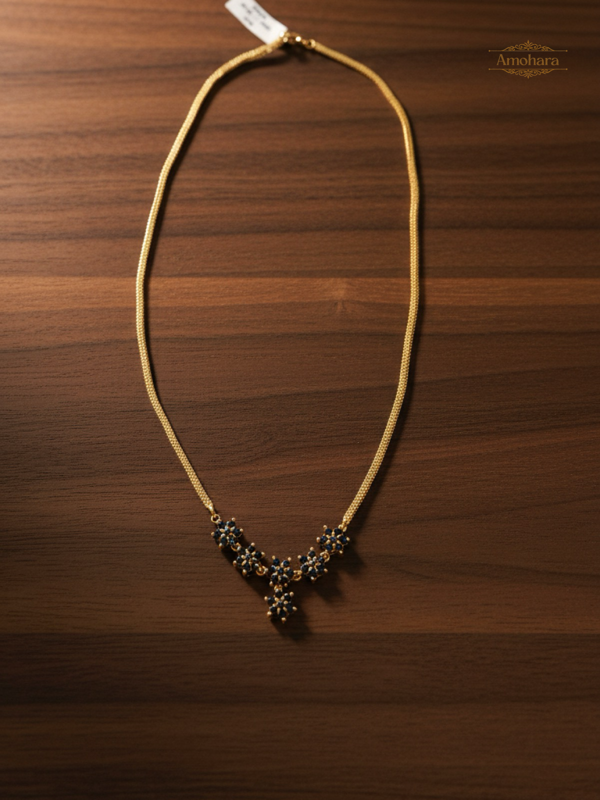 Midnight Bloom Pendant Chain