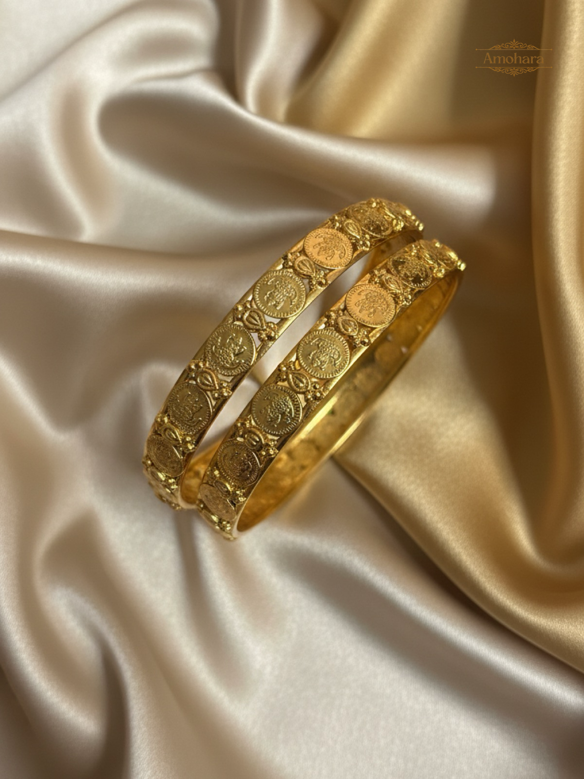 Lakshmi Coin Antique Bangles