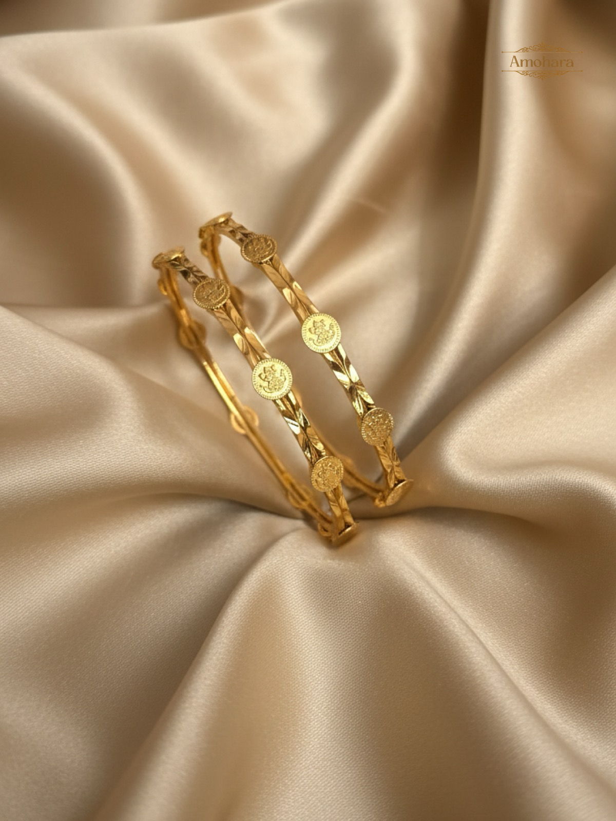 Temple Coin Line Bangles