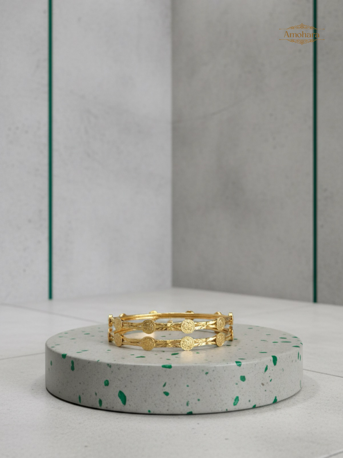 Temple Coin Line Bangles